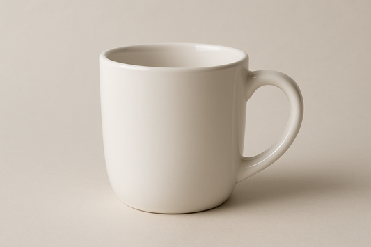 Ceramic coffee mug white