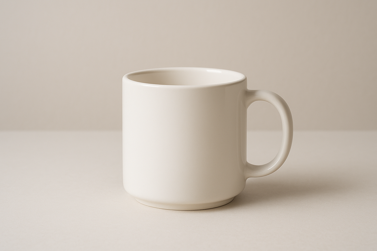white coffee mug